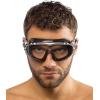 imageCressi Adult Wide View Silicone AntiUV Swimming Mask Skylight Created in ItalyBlackBlackWhite