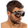imageCressi Adult Wide View Silicone AntiUV Swimming Mask Skylight Created in ItalyBlackBlackWhite