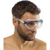imageCressi Adult Wide View Silicone AntiUV Swimming Mask Skylight Created in ItalyBlueBlackGrey