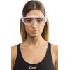 imageCressi Adult Wide View Silicone AntiUV Swimming Mask Skylight Created in ItalyClearWhitePink