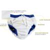 imageCressi Babaloo Swim Diaper Reusable WaterResistant Toddler Size 3T4T 2238 lbs Unisex Cotton Lining 1 PackSolid Blue