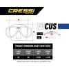 imageCressi First Dive Mask with Inclined Lenses for Scuba Diving  Focus Made in ItalyBlackBlack  Mirrored Lens