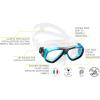 imageCressi First Dive Mask with Inclined Lenses for Scuba Diving  Focus Made in ItalyClearAquamarine