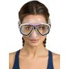 imageCressi First Dive Mask with Inclined Lenses for Scuba Diving  Focus Made in ItalyClearWhiteLilac