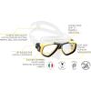 imageCressi First Dive Mask with Inclined Lenses for Scuba Diving  Focus Made in ItalyClearYellow