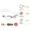 imageCressi Flash Compact Premium Swimming Goggles for Advanced Swimmers  Cressi Quality Since 1946ClearClearBlue