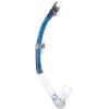 imageCressi Foldable Adult Dry Snorkel for Scuba Diving Snorkeling  Alpha Ultra Dry Made in ItalyBlueAzureClear
