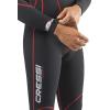 imageCressi Full Diving Snorkeling Mens and Ladies Wetsuit 25mm in Premium High Stretch Neoprene  Maya Designed in ItalyBlackRed