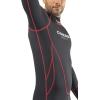 imageCressi Full Diving Snorkeling Mens and Ladies Wetsuit 25mm in Premium High Stretch Neoprene  Maya Designed in ItalyBlackRed