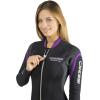 imageCressi Lady FrontZip Full 25mm Wetsuit for Snorkeling Swimming and Water Activities  Bahia Flex Designed in ItalyBlackLilac