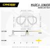 imageCressi MAREA JR Kids Youth Snorkeling Soft Mask  Cressi Italian Quality Since 1946LilacLilac