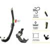 imageCressi Mask And Snorkel designed from Freediving and Scuba Diving  AntiFog System Low Volume Mask  Flexible Foldable Snorkel  Calibro And Corsica made in ItalyGreen