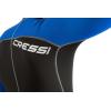 imageCressi Mens Full Front Zip Wetsuit for Swimming Snorkeling Scuba Diving  Lido Long Designed in ItalyBlackBlue