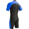 imageCressi Mens Full Front Zip Wetsuit for Swimming Snorkeling Scuba Diving  Lido Short Designed in ItalyBlackBlue