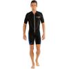 imageCressi Mens Full Front Zip Wetsuit for Swimming Snorkeling Scuba Diving  Lido Short Designed in ItalyBlackBlue