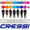 imageCressi Mens Full Front Zip Wetsuit for Swimming Snorkeling Scuba Diving  Lido Short Designed in ItalyBlackBlue