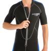 imageCressi Mens Full Front Zip Wetsuit for Swimming Snorkeling Scuba Diving  Lido Short Designed in ItalyBlackBlue