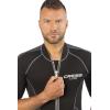 imageCressi Mens Full Front Zip Wetsuit for Swimming Snorkeling Scuba Diving  Lido Short Designed in ItalyBlackGrey