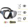 imageCressi Premium Quality Snorkeling Adult Set  Big Eyes Evolution ampamp Alpha Ultra Dry made in ItalyBlackBlack
