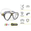 imageCressi Premium Quality Snorkeling Adult Set  Big Eyes Evolution ampamp Alpha Ultra Dry made in ItalyClearYellow