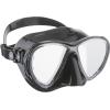 imageCressi Scuba Diving Masks with Inclined Tear Drop Lenses for More Downward Visibility  Air and Eyes Evolution Made in ItalyBlackBlack  Mirrored lens