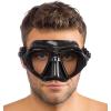 imageCressi Scuba Diving Masks with Inclined Tear Drop Lenses for More Downward Visibility  Air and Eyes Evolution Made in ItalyBlackBlack