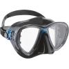 imageCressi Scuba Diving Masks with Inclined Tear Drop Lenses for More Downward Visibility  Air and Eyes Evolution Made in ItalyBlackBlue
