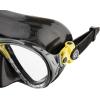 imageCressi Scuba Diving Masks with Inclined Tear Drop Lenses for More Downward Visibility  Air and Eyes Evolution Made in ItalyBlackYellow