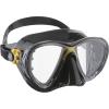 imageCressi Scuba Diving Masks with Inclined Tear Drop Lenses for More Downward Visibility  Air and Eyes Evolution Made in ItalyBlackYellow