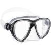 imageCressi Scuba Diving Masks with Inclined Tear Drop Lenses for More Downward Visibility  Air and Eyes Evolution Made in ItalyClearBlack