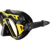 imageCressi Scuba Diving Masks with Inclined Tear Drop Lenses for More Downward Visibility  Air and Eyes Evolution Made in ItalyYellowBlack