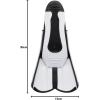 imageCressi Short Full Foot Pocket Fins for Swimming or Training in the Pool and in the Sea  Light made in ItalyWhite