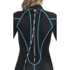 imageCressi Shorty Ladies Wetsuit for Water Activities  Tortuga 25mm Premium NeopreneBlackAquamarine