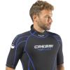 imageCressi Shorty Mens Wetsuit for Water Activities in Warm Waters Tortuga 25mm Premium NeopreneBlackBlue