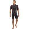 imageCressi Shorty Mens Wetsuit for Water Activities in Warm Waters Tortuga 25mm Premium NeopreneBlackRed