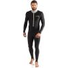 imageCressi Skin  Adult Versatile Full Suit for Water Sport Warmth and Sun ProtectionBlackSilver