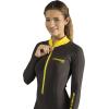 imageCressi Skin  Adult Versatile Full Suit for Water Sport Warmth and Sun ProtectionBlackYellow