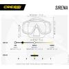 imageCressi Snorkeling Mask with Single Glass Lens and Wide Field of View Sirena Designed in ItalyBlackBlack