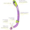 imageCressi Snorkeling Silicone Set mask ampamp Dry Snorkel for Kids Aged 5 to 15 Year Old  Ocean Junior Designed in ItalyLilacGreen