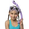 imageCressi Snorkeling Silicone Set mask ampamp Dry Snorkel for Kids Aged 5 to 15 Year Old  Ocean Junior Designed in ItalyLilacWhite