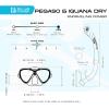 imageCressi Snorkeling Silicone Set mask ampamp Dry Snorkel for Kids Aged 5 to 15 Year Old  Ocean Junior Designed in ItalyLilacWhite