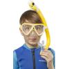 imageCressi Snorkeling Silicone Set mask ampamp Dry Snorkel for Kids Aged 5 to 15 Year Old  Ocean Junior Designed in ItalyYellowWhite