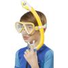 imageCressi Snorkeling Silicone Set mask ampamp Dry Snorkel for Kids Aged 5 to 15 Year Old  Ocean Junior Designed in ItalyYellowWhite