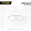 imageCressi Wide View Swim Mask for Kids 7 to 15 Years Old Adult Narrow Faces  King Baloo Made in ItalyBlueWhite