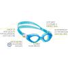 imageCressi Young Swim Goggles for Kids Aged 7 to 15 Made of Soft Silicone  King Crab made in ItalyLight Blue