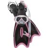 imageCressi Adult Light Weight Premium Travel Snorkel Set  Mask ampamp Fins Made in Italy  Palau Set by Cressi Quality Since 1946Pink