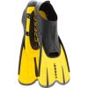 imageCressi Adult Short Light Swim Fins with SelfAdjustable Comfortable Full Foot Pocket  Perfect for Traveling  Agua Short Made in ItalyYellowBlack