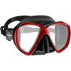 imageCressi Adult Snorkeling Kit Mask  Snorkel Dual Lens Mask Made of Soft Silicone Perfect Seal Ranger ampamp TaoBlackRed