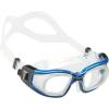 imageCressi Adult Swim Goggles with Tempered Glass Lenses and No Distortion Galileo Made in ItalyClearBlue
