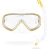 imageCressi Children Wide View Comfortable Snorkeling Set  Ondina ampamp Top Jr made in ItalyClearYellow